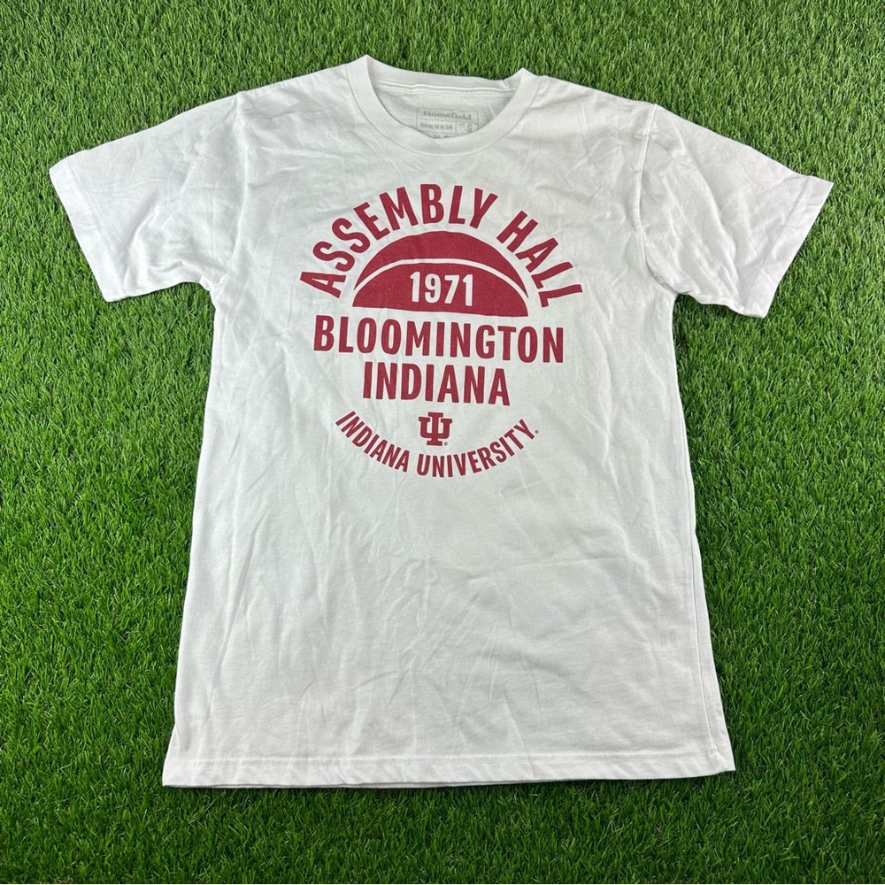 Indiana Hoosier Homefield Men’s Assembly Hall Short Sleeve Shirt Size Small IU
